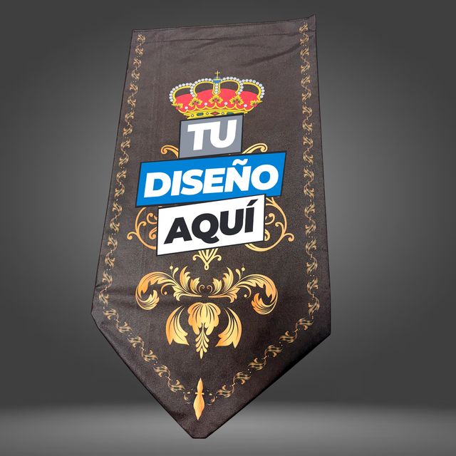 Banderín personalizado 35x65cm - 2 caras