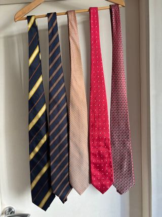 Pack 5 Corbatas Seda Estilo Italiano