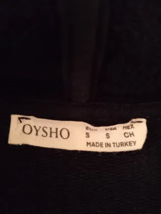 Sudadera Oysho negra con lentejuelas