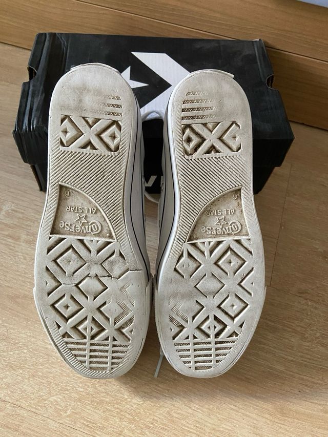 Converse Cuero Blancas Talla 39