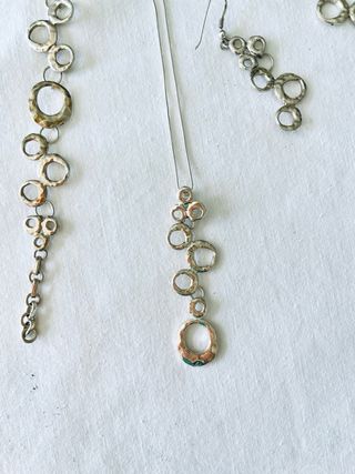 Conjunto Plata Collar, Pendientes y Pulsera