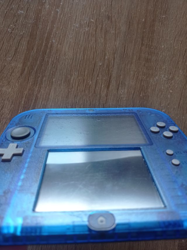 NINTENDO 2DS KYOGRE AZUL TRANSPARENTE FUNCIONANDO