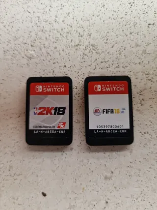 Lote Juegos Nintendo Switch: NBA 2K18 y FIFA 18