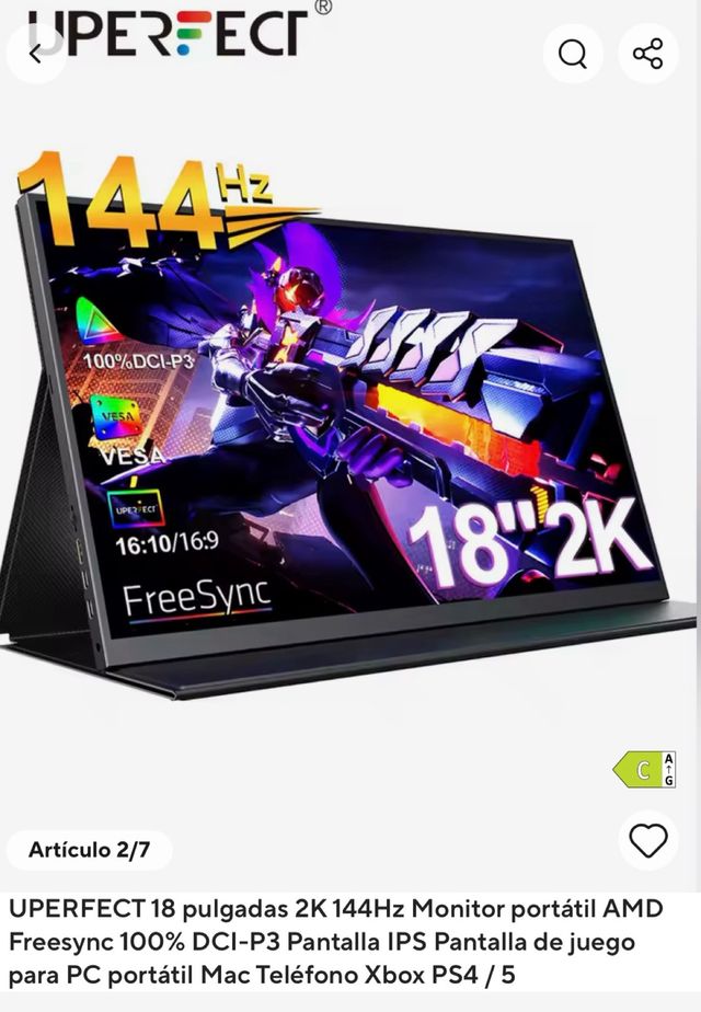 Monitor Uperfect 18 2K 144Hz