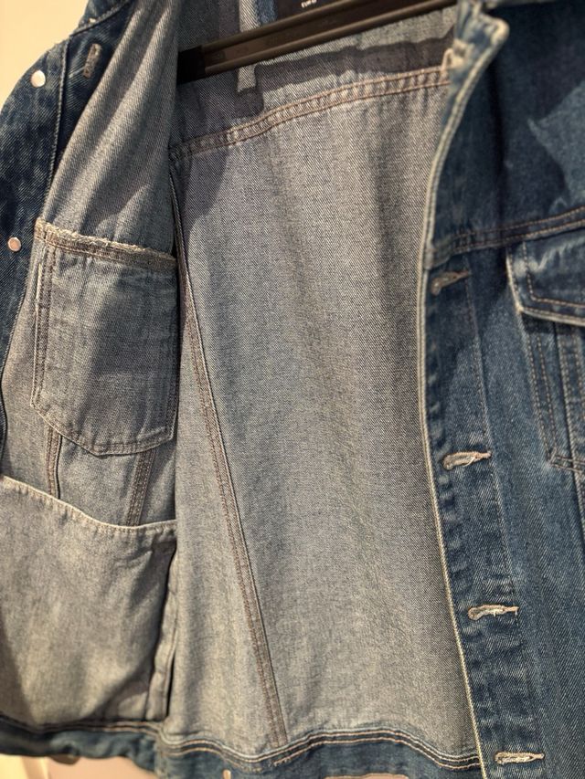 Chaqueta vaquera LFTDNM azul y gris