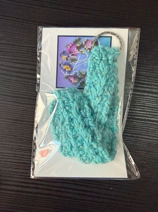 Llavero tejido a crochet