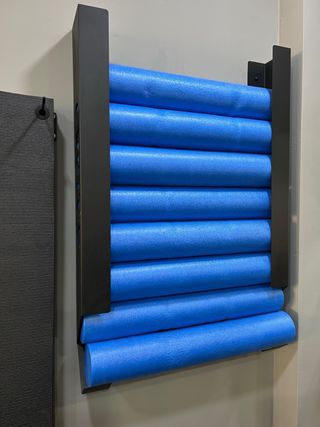 Soporte Evergy y 8 Foam Rollers Azules