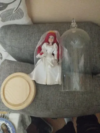 Muñeca Sirenita Ariel Novia Porcelana