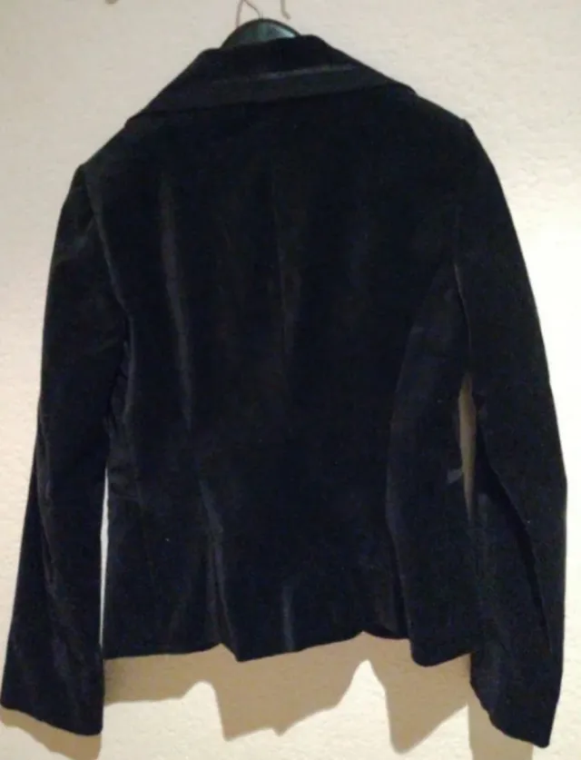 Americana terciopelo negra mujer preciosa