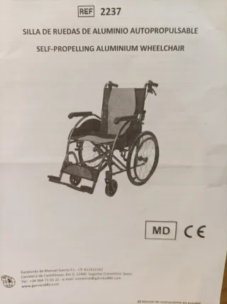 Silla de ruedas nueva sin usar