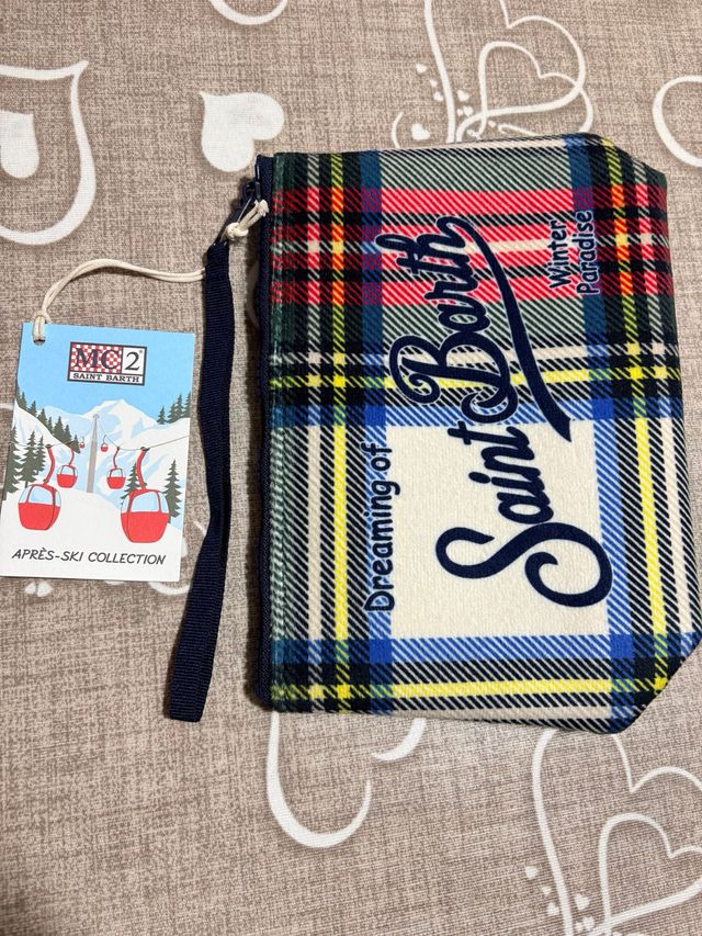 Mc2 Saint Barth pochette Aline tartan,