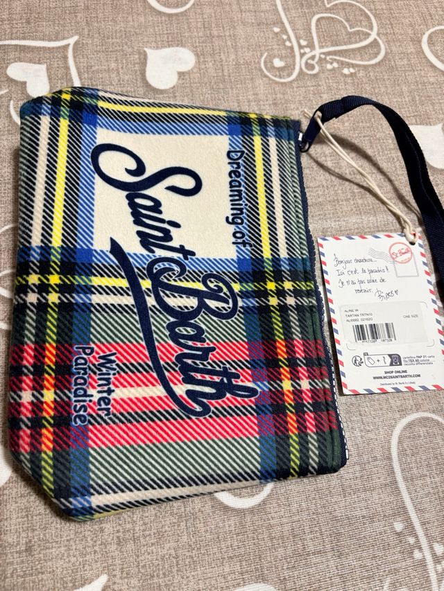 Mc2 Saint Barth pochette Aline tartan,
