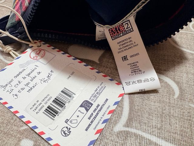 Mc2 Saint Barth pochette Aline tartan,