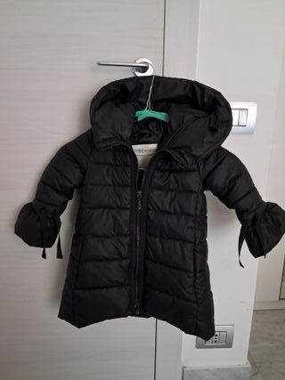 Giubbotto Trybeyond nero cappuccio maniche a sbuff