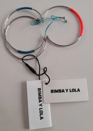 Pulseras Bimba y Lola plateadas diseño original
