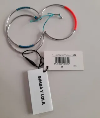 Pulseras Bimba y Lola plateadas diseño original