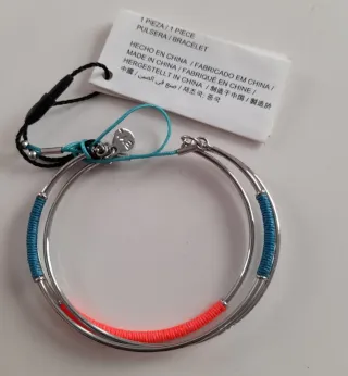 Pulseras Bimba y Lola plateadas diseño original