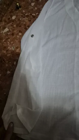 Blusa Lino Blanca Mujer