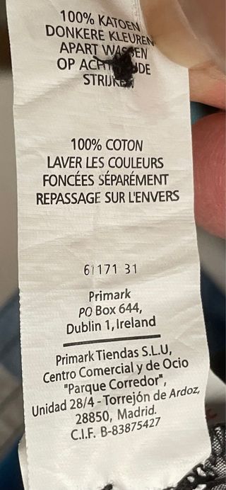 Camisa Denim Co. cuadros azul y negro Talla M