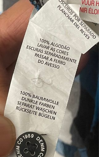 Camisa Denim Co. cuadros azul y negro Talla M