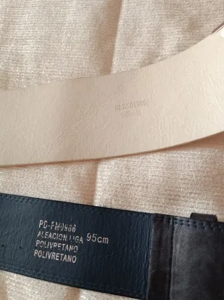 Cinturones anchos mujer negro y blanco