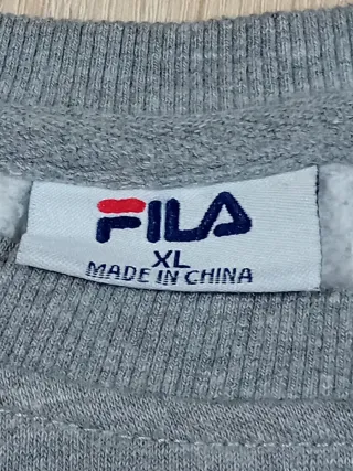 Felpa Fila Grigia Taglia XL