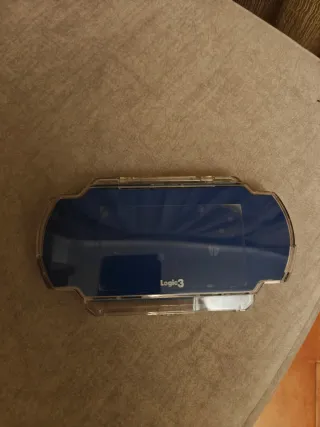 Funda Rígida PSP Azul y Transparente