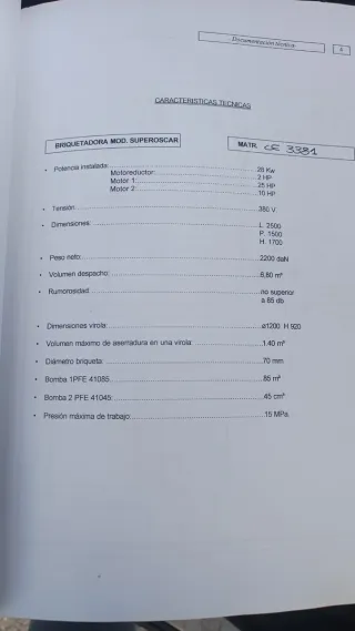 MAQUINARIA CARPINTERIA