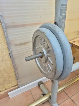 Barra y discos de pesas Salter 10 y 20 kg