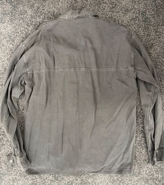 Sobrecamisa Zara Lona Gris
