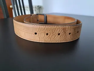 Cinturón Leyva Piel Cocodrilo Marrón