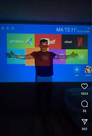 Proyector VOPLLS WiFi Bluetooth Blanco