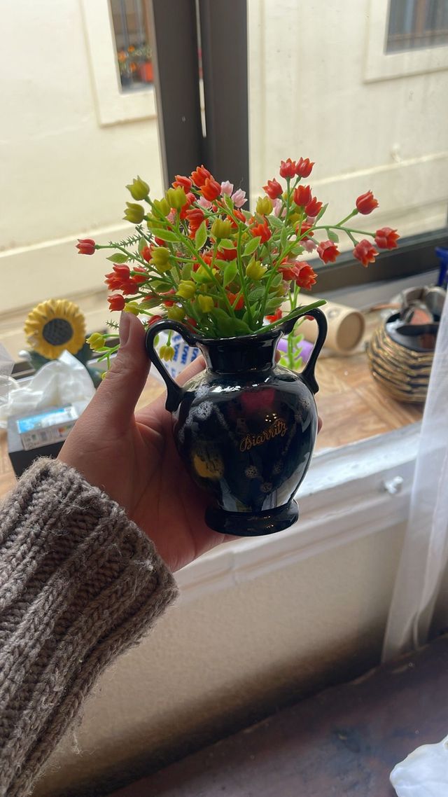 Jarrón de porcelana vintage Biarritz