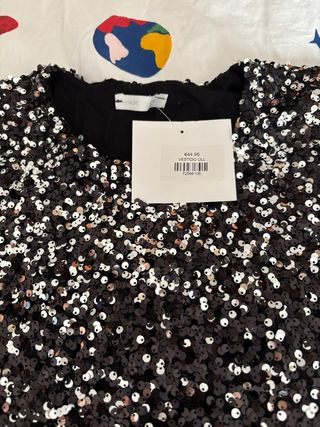 Vestido lentejuelas talla única nuevo
