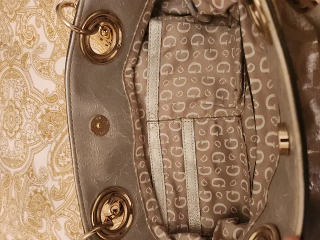 Bolso Guess Plateado y Dorado vintage