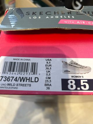 Zapatillas Skechers Beige/Multicolor Animal Print