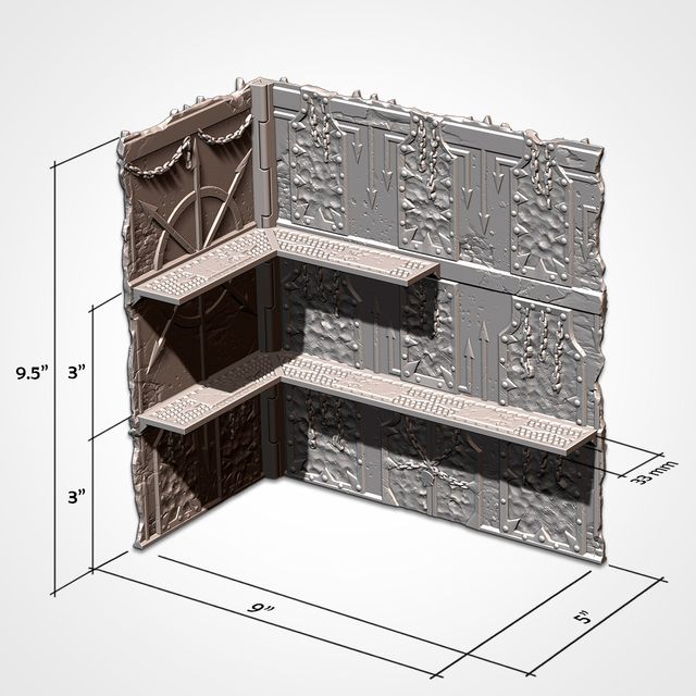 Escenografía Plegable WTC Warhammer 40k Chaos
