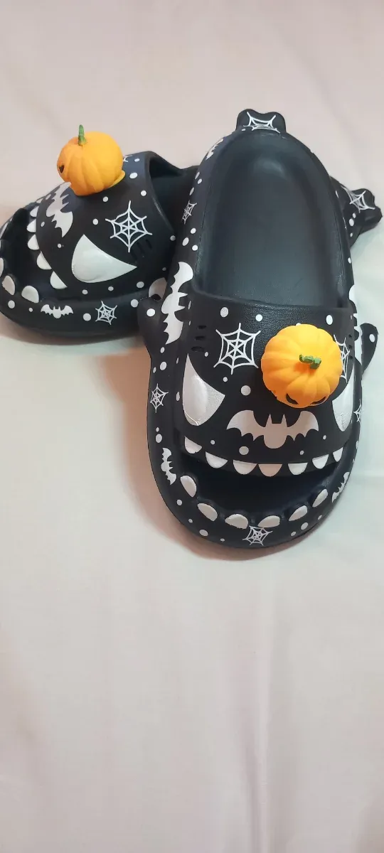 Chanclas Calabaza Brillo Oscuridad Talla 37