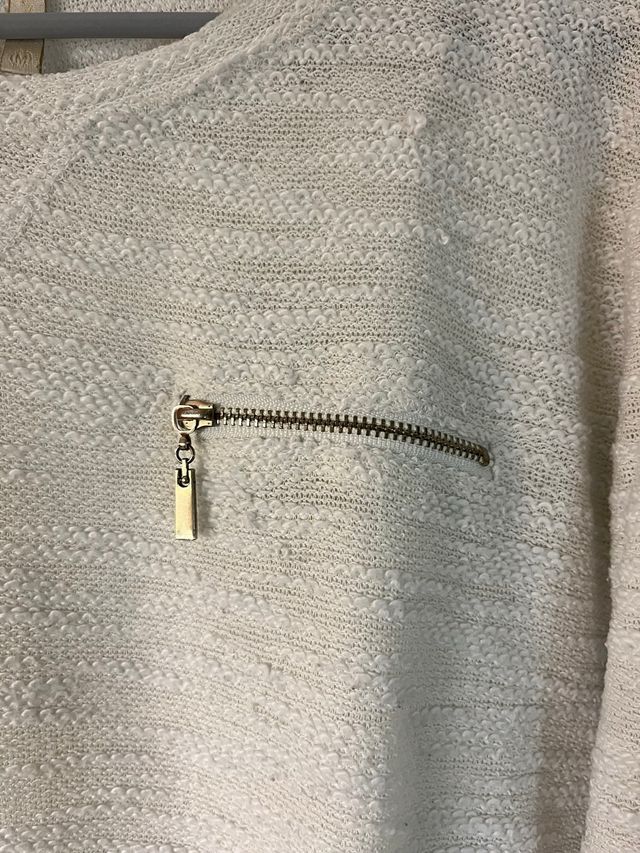 Jersey fino blanco manga 3/4