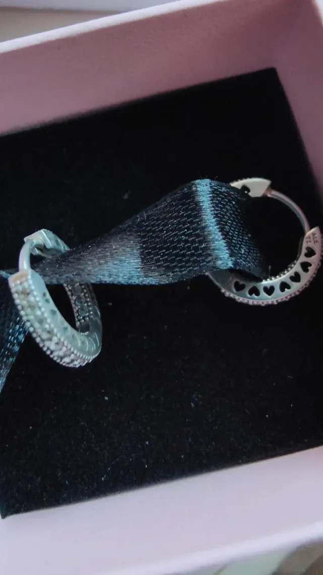 Orecchini a cerchio Pandora in argento