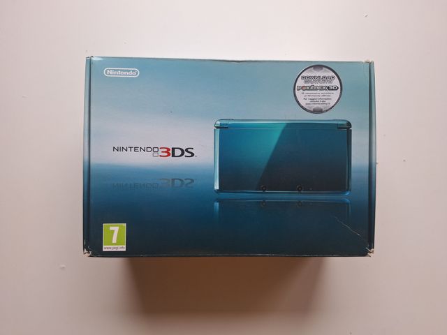 Nintendo 3DS Aqua Blue scatola