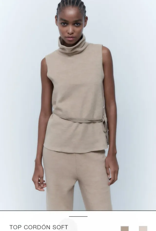 Top Zara Cordón Soft Talla L