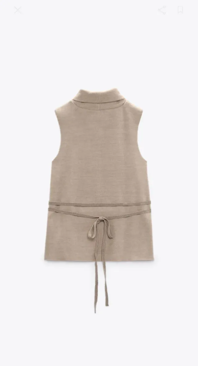 Top Zara Cordón Soft Talla L
