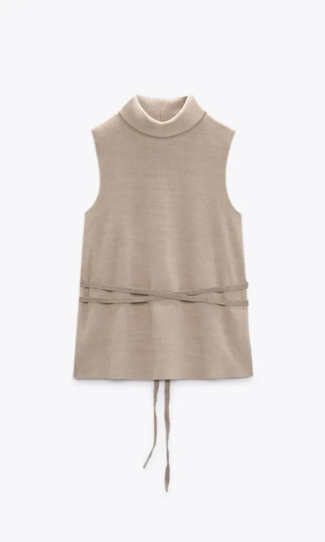 Top Zara Cordón Soft Talla L