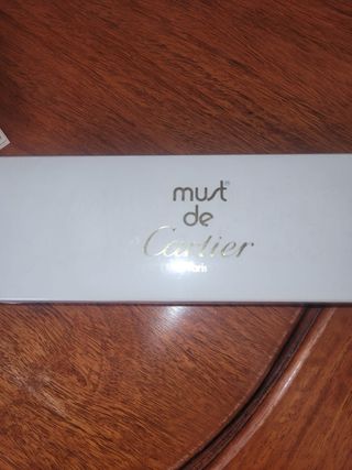 Bolígrafo Cartier Negro y Dorado