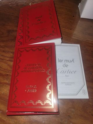 Bolígrafo Cartier Negro y Dorado