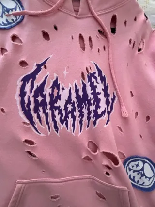 Sudadera Caramel Wear Rosa Desgastada