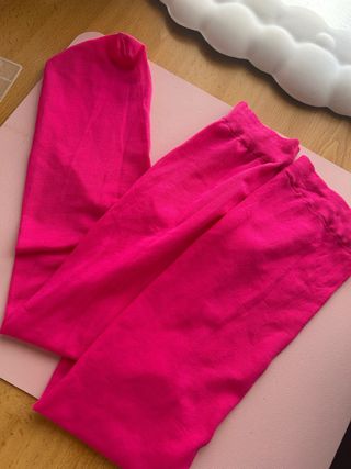 Medias fucsia rodilla disfraz talla única