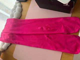 Medias fucsia rodilla disfraz talla única