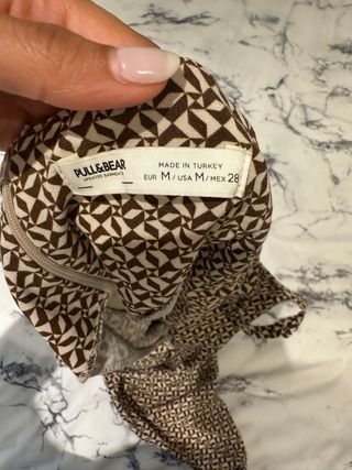 Vestido Pull&Bear Geométrico Talla M